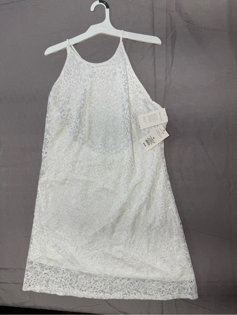 Lace Halter dress size medium